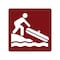 Sign Solutions Usa Hand Launch.Small Boat Launch (Symbol), Aluminum, 30 in x 30 in DUS08DWT3030RS-117 - alternate 1